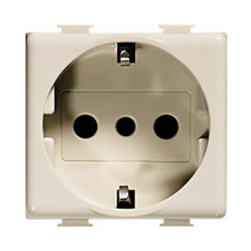 Bticino Magic Schuko Socket, White, 16A