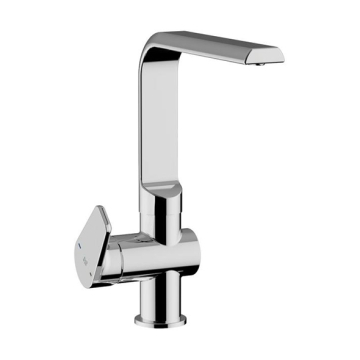  Roca Anara Sink Mixer with Swivel Spout, Chrome