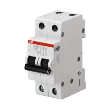 ABB MCB 2 Poles Electrical Circuit Breaker, 4.5 KA