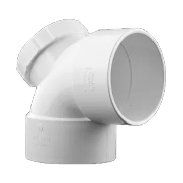 Alsharif Drainage Pipe Elbow with Inspection Access , White