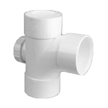 Alsharif Drainage Pipe Sinatra Double Sanitary Tee 4 inch (110 mm), White