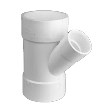 Alsharif Drainage Pipe Tee Reducing 45°, White