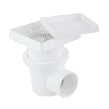Alsharif Drainage Pipe Shower Floor Drain 1 ½ inch (50 mm), White