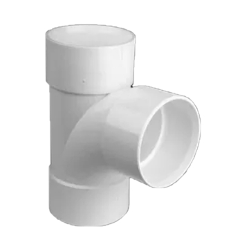 Alsharif Drainage Pipe Double Sanitary Tee 4 inch (110 mm), White