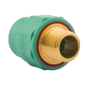 Alsharif Water Supply Pipe Copper Male Adaptor With Brass Insert, Green
