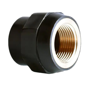 BR Water Supply Adaptor Socket Female Thread, Black