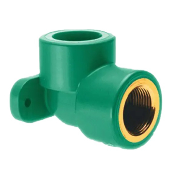 BR Water Supply Elbow With Brass Insert, Green