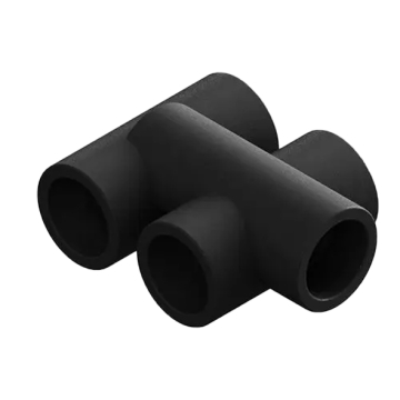 BR Water Supply Double Branch-Tee ¾ inch (25 mm), Black