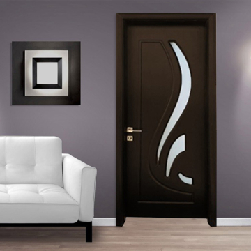 Chniese Internal Door Model Glass, Brown