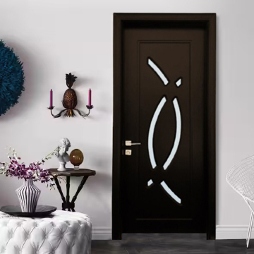 Chniese Internal Door Model Glass, Brown