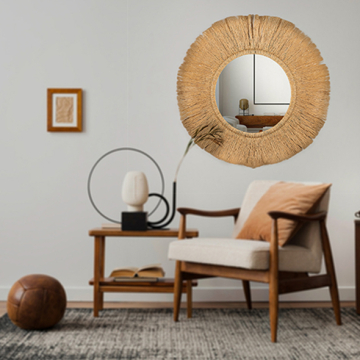 Circlar Boho Mirror, without LED, 35 x 50 cm, Dr. Greiche A Class