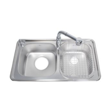 Coni Toto Inset Stainless Steel Kitchen Sink, 900 × 500 mm 