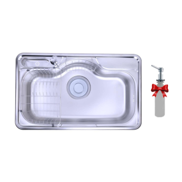 Purity Inset Stainless Steel Kitchen Sink, 850 × 510 mm 
