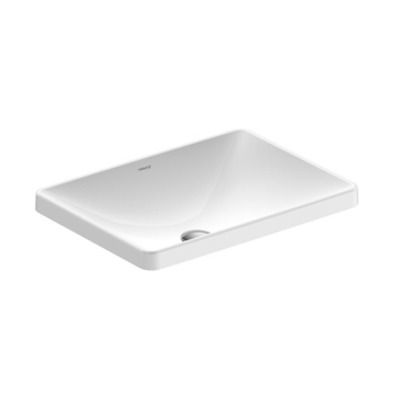 Duravit D-New Countertop Washbasin without Tap Platform, 60 cm, Excluding Pedestal, White
