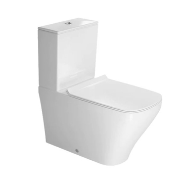 Duravit DuraStyle Comfort Close Coupled Toilet with Douche Wall P Outlet, Including Seat & Cover, White