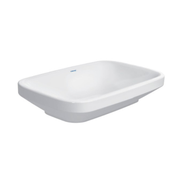 Duravit DURASTYLE Over Counter Washbasin without Tap Platform, 60 cm, Excluding Pedestal, White