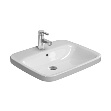 Duravit DURASTYLE Countertop Washbasin with Tap Platform, 62 cm, Excluding Pedestal, White