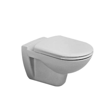 Duravit No. 1 Kids Wall Mounted Toilet with Douche Wall P Outlet, Including Soft Close Seat & Cover, White