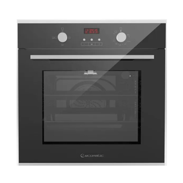 Ecomatic Digital Gas Built-in Oven 60 cm With Gas Grill & Fan, 67 Liters, Black