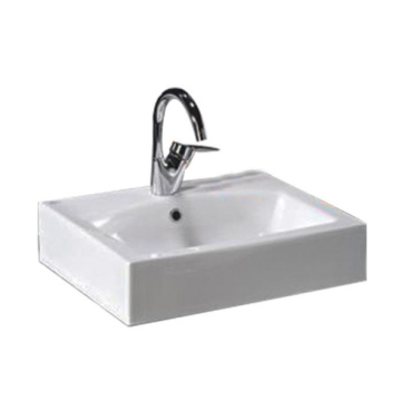 Ideal Standard Plan Over Counter Washbasin with Tap Platform, 56 × 44 cm, Different Colors