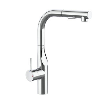 Roca Glera Sink Mixer with Swivel Spout, Chrome