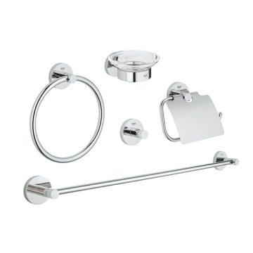 Grohe Essentials Bathroom Accessories Set, Chrome