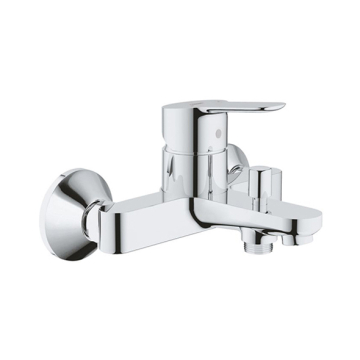 Grohe Bau Edge Bath & Shower Mixer One-Handle, Chrome