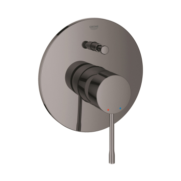 Grohe Essence Bath & Shower Mixer 2 Above and Below Outlets, One-Handle, Hard Graphite
