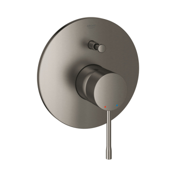 Grohe Essence Bath & Shower Mixer 2 Above and Below Outlets, One-Handle, Brushed Hard Graphite