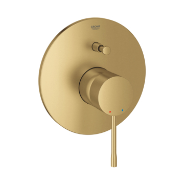 Grohe Essence Bath & Shower Mixer 2 Above and Below Outlets, One-Handle, Brushed Cool Sunrise