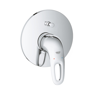 Grohe Eurostyle Bath & Shower Mixer 2 Above and Below Outlets, One-Handle, Chrome