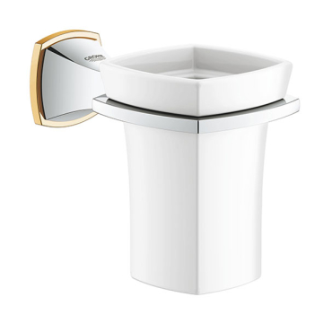 Grohe Grandera Holder with Ceramic Tumbler