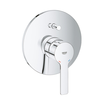 Grohe Lineare Bath & Shower Mixer 2 Above and Below Outlets, One-Handle, Chrome