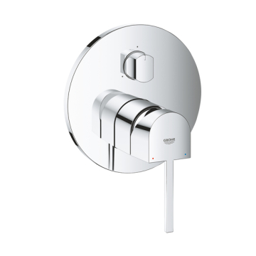 Grohe Plus Bath & Shower Mixer 3 Outlets, One-Handle, Chrome
