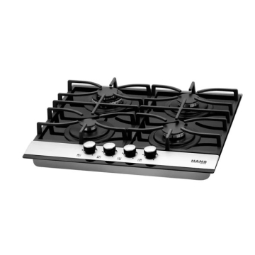 Hans Built-in Gas Hob 60 cm, 4 Burners, Black