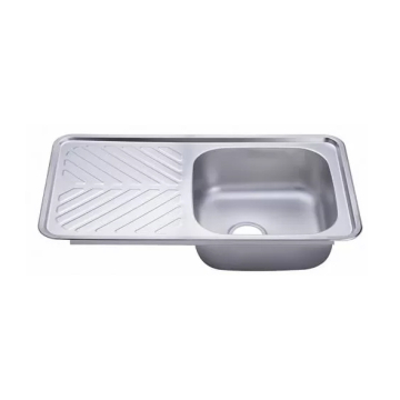 Hans Inset Stainless Steel Kitchen Sink, 870 × 480 mm