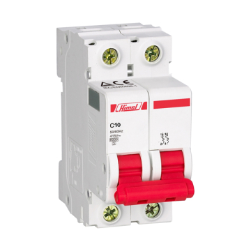 Himel MCB 2 Poles Electrical Circuit Breaker, 6 KA