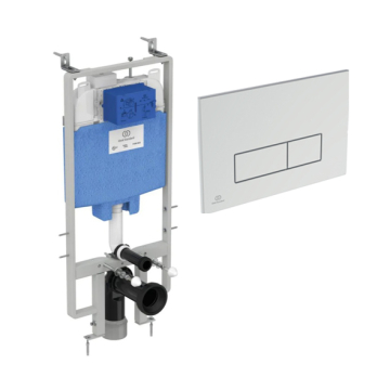 Ideal Standard ProSys Concealed Tank, Fully Supported Frame, 4 Liters, Actuator Plate