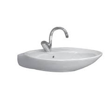 Ideal Standard New Capri Wall Pedestal Washbasin with Tap Platform, 70 cm, Different Colors