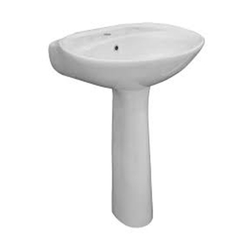 Ideal Standard New Capri Floor Pedestal Washbasin with Tap Platform, 70 cm, Different Colors