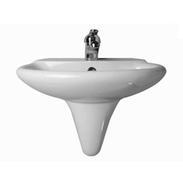 Ideal Standard Kimera Wall Pedestal Washbasin with Tap Platform, 48 cm, Different Colors