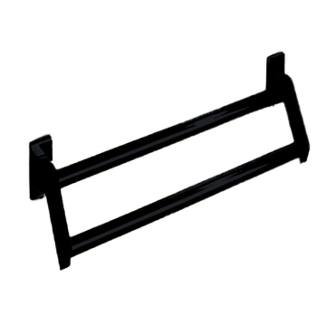 Infinity Double Towel Holder, Black