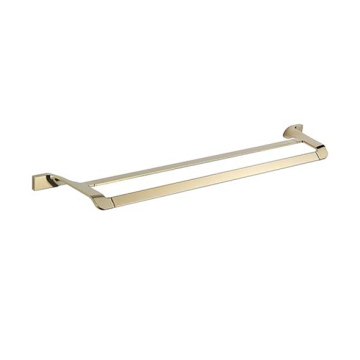 Infinity Double Towel Holder, Gold