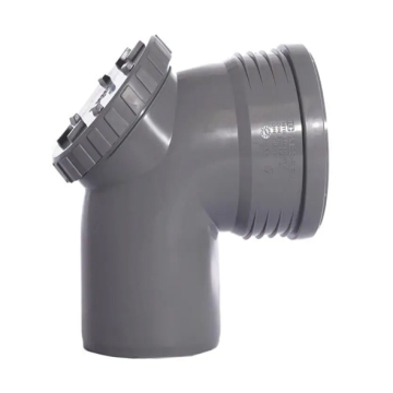 Kessel Drainage Elbow with Inspection Access 90°, Grey