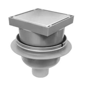 Kessel Drainage Tilable Drain with vertical outlet 150, Chrome
