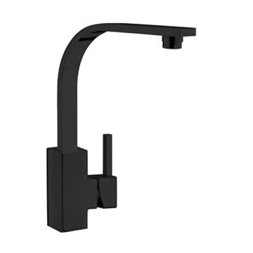 Kludi Rak Profile Sink Mixer with Swivel Spout, Black