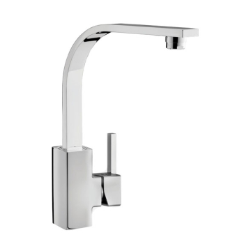 Kludi Rak Profile Sink Mixer with Swivel Spout, Chrome