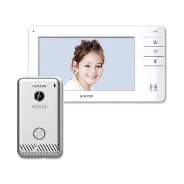 KOCOM KCV-S701EB Video Intercom, LCD Monitor + Door Camera