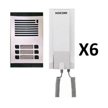 KOCOM Audio Intercom 6 Lines