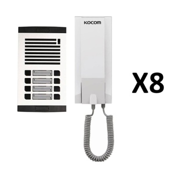 KOCOM Audio Intercom With Audio Entrance Panel 8 Lines